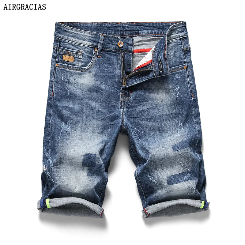 AIRGRACIAS 2018 New Arrive Shorts Men Jeans Brand-Clothing Retro Nostalgia Denim Bermuda Short For Man Blue Jean Size 28-40 AIRGRACIAS 2018 New Arrive Shorts Men Jeans Brand-Clothing Retro Nostalgia Denim Bermuda Short For Man Blue Jean Size 28-40