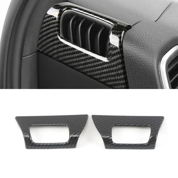 

Europe Model Car !! ABS Interior Accessories Car Front Upper Top Air Vent Outlet Trim 2PCS FOR Porsche Cayenne 2018 2019