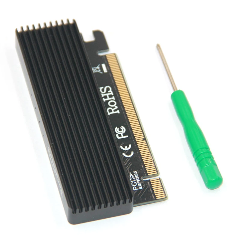  Kostenloser versand 2 stücke M.2 NVME SSD pcie 30x4 solid state drive adapter karte X16 expansion k