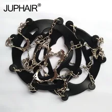 JUP 10 Teeth Claws Crampons Non-slip Shoes Cover Stainless Steel Chain Outdoor Ski Ice Snow Hiking Climbing Grippers With Sripe JUP 10 Teeth Claws Crampons Non-slip Shoes Cover Stainless Steel Chain Outdoor Ski Ice Snow Hiking Climbing Grippers With Sripe