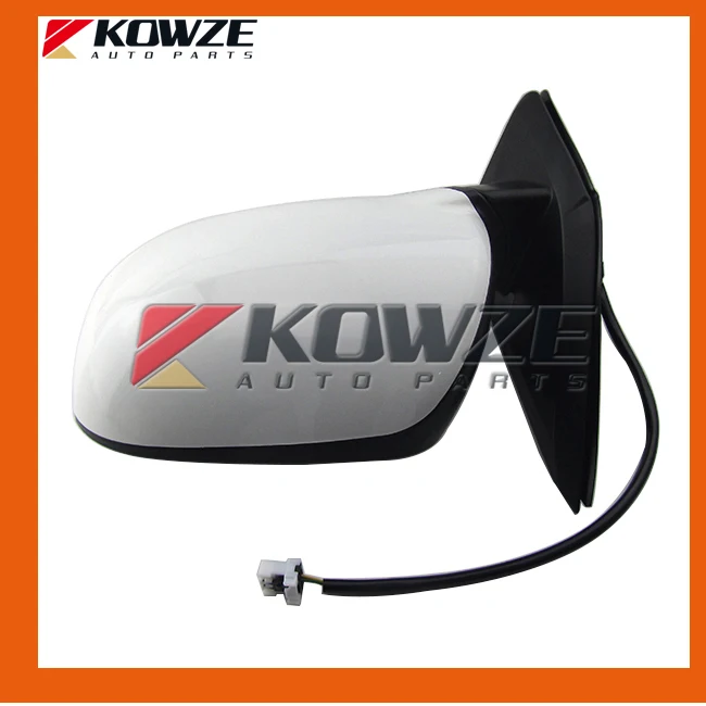 Buy White Electric Control Fold Side Mirror for