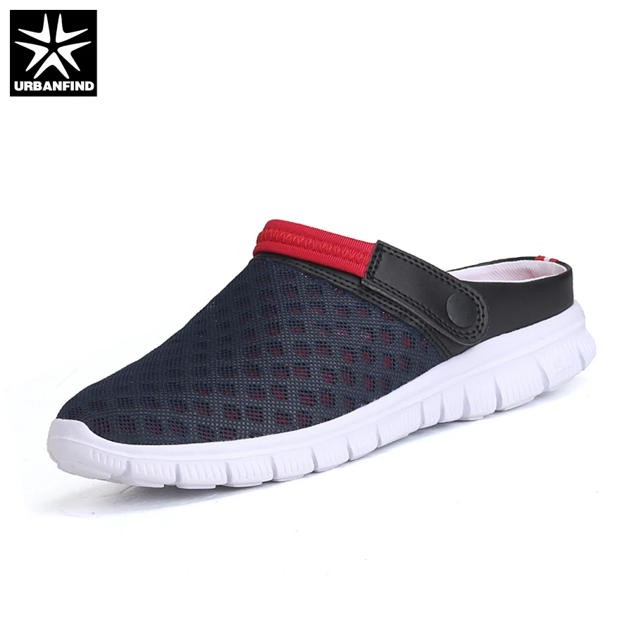 

URBANFIND Men's Summer Shoes Slip-on Sandals Big Size 36-45 Breathable & Light Men Beach Shoes Casual Slippers 5 Colors