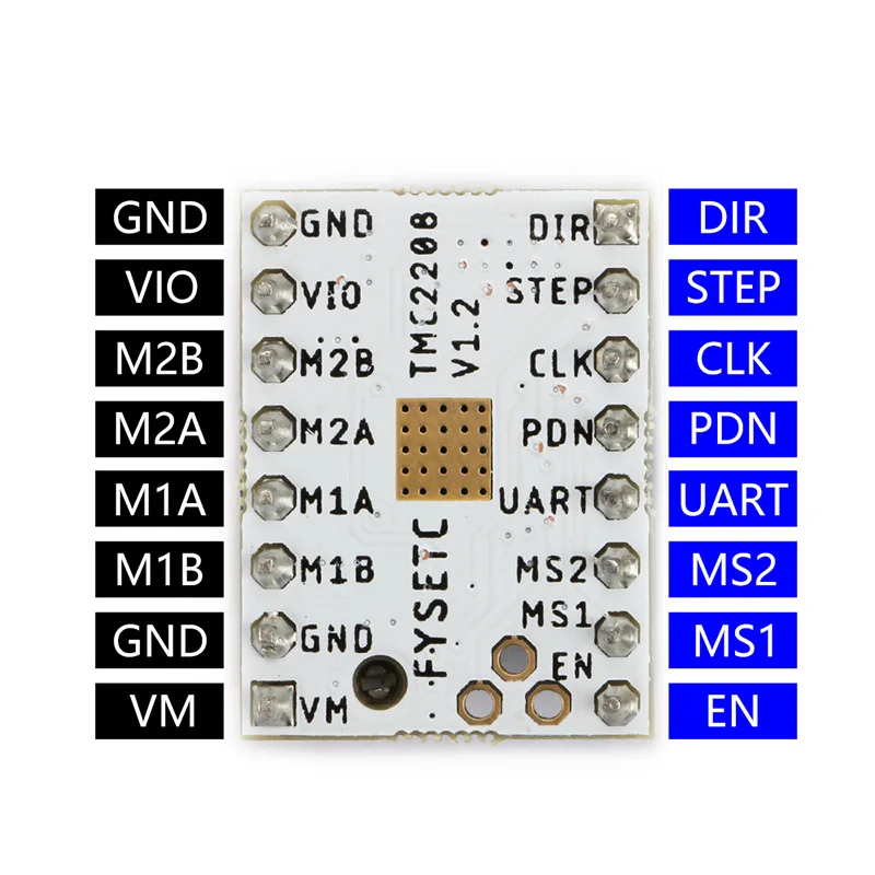 

High Quality TMC 2130/2208 Stepstick Stepper Motor Driver Module+Heat Sink for 3D Printer