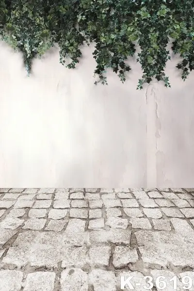 5x7ft Thin Vinyl Cloth Photography Backdrops Computer Painted Brick Floor Background Green Grass Decor Wall Wedding Photo Studio In Background From