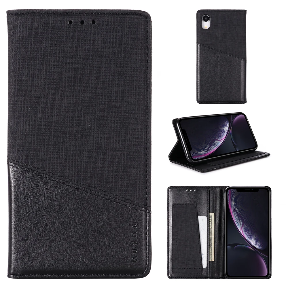 

Flip Folio Pu Leather Card Holder for iphone XR Wallet Case Cover for iphone 6 6S 7 7Plus XS XR XS MAS Soft TPU Back Cover