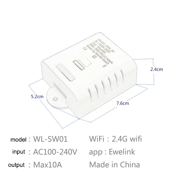 Tuya Smart Life eWeLink 2,4 ГГц RF Wifi умный переключатель реле 10A 16A беспроводной пульт дистанционного управления работает с Alexa Google Home Mini
