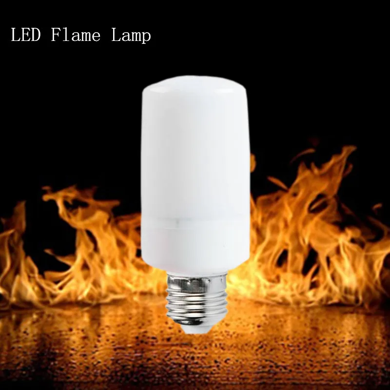 E27 E14 SMD2835 AC110V 220V LED flame lamp Flame Light Effect Fire Corn