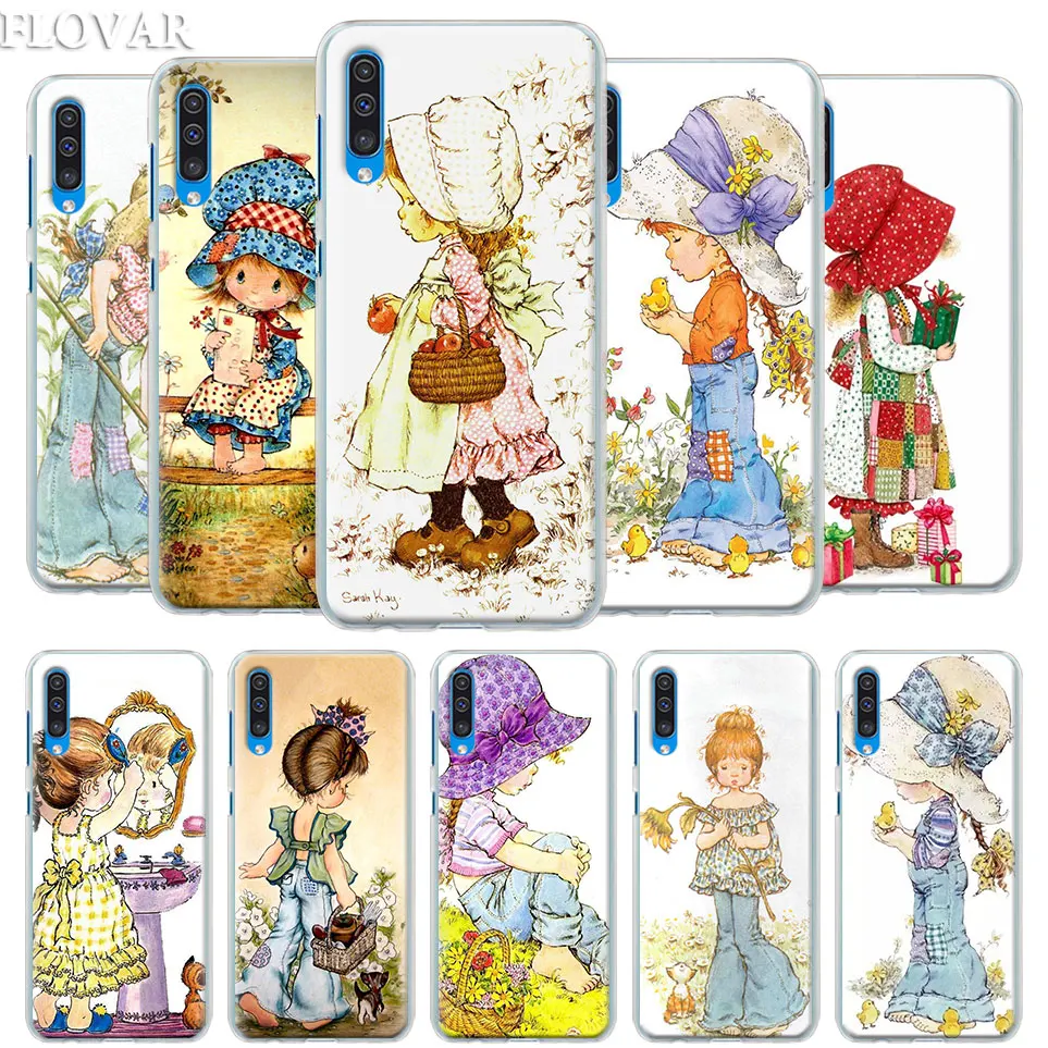 

Sarah Kay pattern Case Cover for Samsung Galaxy A30 A40 A50 A70 A6 A8 Plus A7 A9 2018 M30 Phone Case Coque