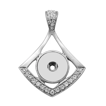 

6PCS/LOT wholesale Fashion elegant Crystal metal anchor pendant snap necklace fit 18mm snap button snap jewelry wholesale IB985
