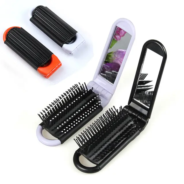 Mayitr 3Colors Professional Travel Hair Comb Portable Folding Hair