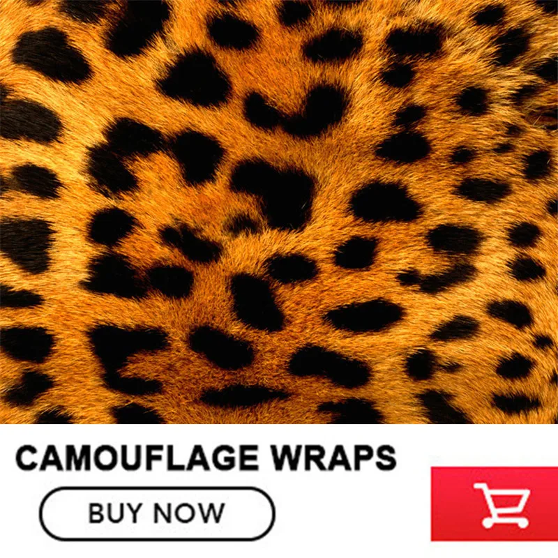 

Leopard pattern Camo sticker wrapping Film Camouflage Vinyl Wrapping For Car Sticker Various sizes