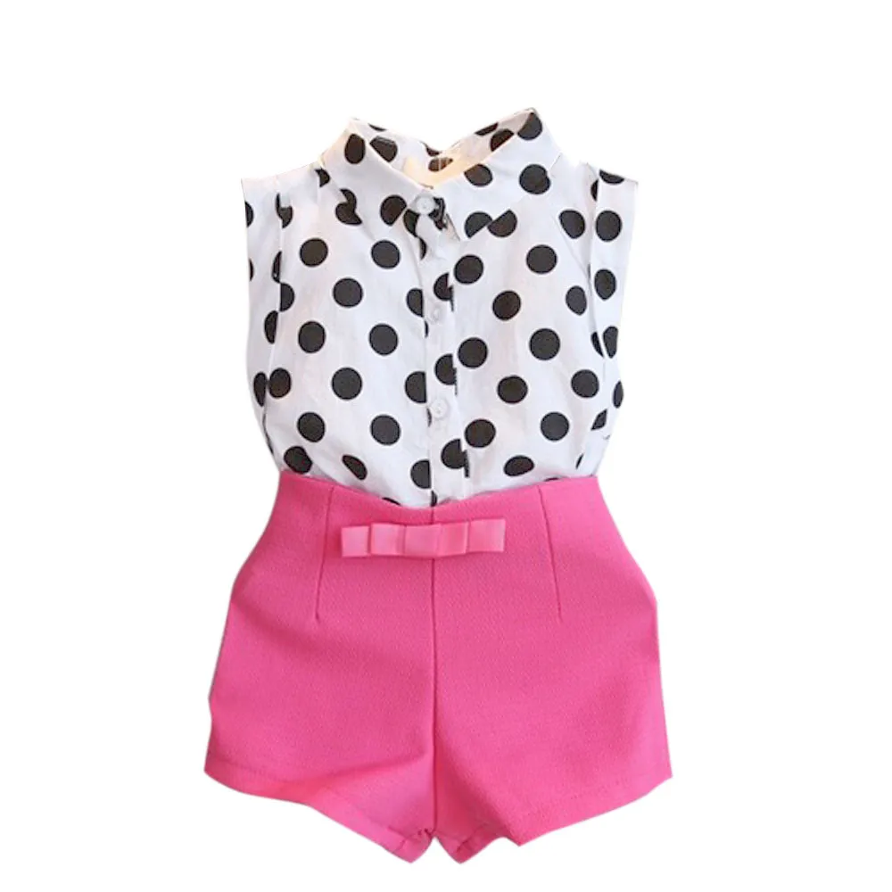 

ARLONEET 2018 Girls Suit T-shirt Tops+Shorts Pants Set Fashion Baby Summer Clothes Sweet Kids3 to 8 Years Drop Shipping 30S0402