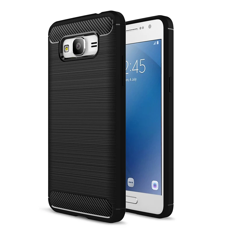 Case For Capa Samsung Galaxy J2 Prime Case Carbon Fiber Silicone Soft