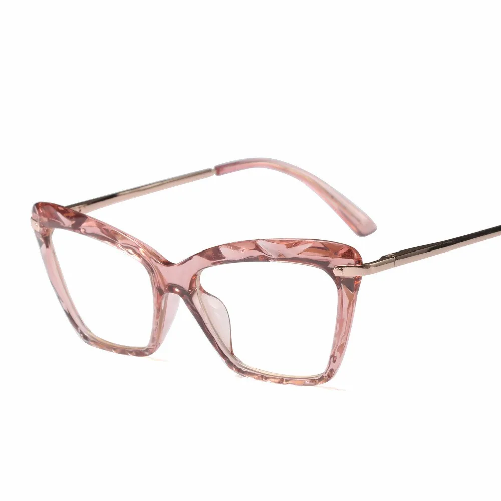 Square Women Eyewear Glasses Frame Women Brand Retro Cat Eye Glasses Frame Female Clear Lens Glasses Oculos
