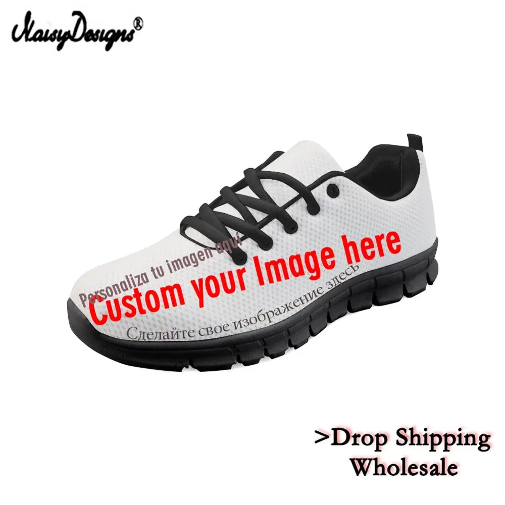 

Noisydesigns Custom your Photo Men Women Casual Shoes Student Mesh Sneakers Girls Flat Zapatillas DropShipping Tenis Feminino