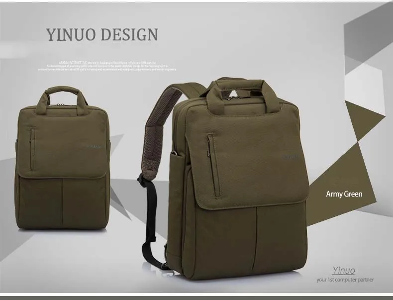 Премиум Оксфорд противоударный Водонепроницаемый ноутбук рюкзак сумка для Notebbook 13/14/15 дюймов ноутбуки и Планшеты - Цвет: Green