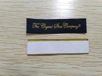 FREE SHIPPING 1000pcs/pack customized straight cut woven sticky label private brand logo shoe labels double-sided adhesive tags FREE SHIPPING 1000pcs/pack customized straight cut woven sticky label private brand logo shoe labels double-sided adhesive tags