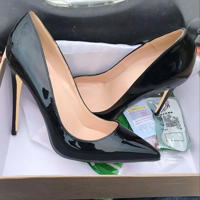 

Autumn High-heeled Slim-heeled Shoes 2019 New Naked Fashion Baitie Shoes Female Autumn Sexy Lacquer Tip Single Shoes Female