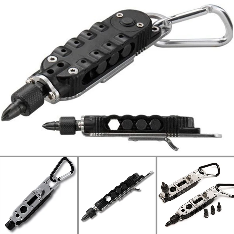 1PC Multifunction Tool Screwdriver Mini EDC Tools Pocket Keychain