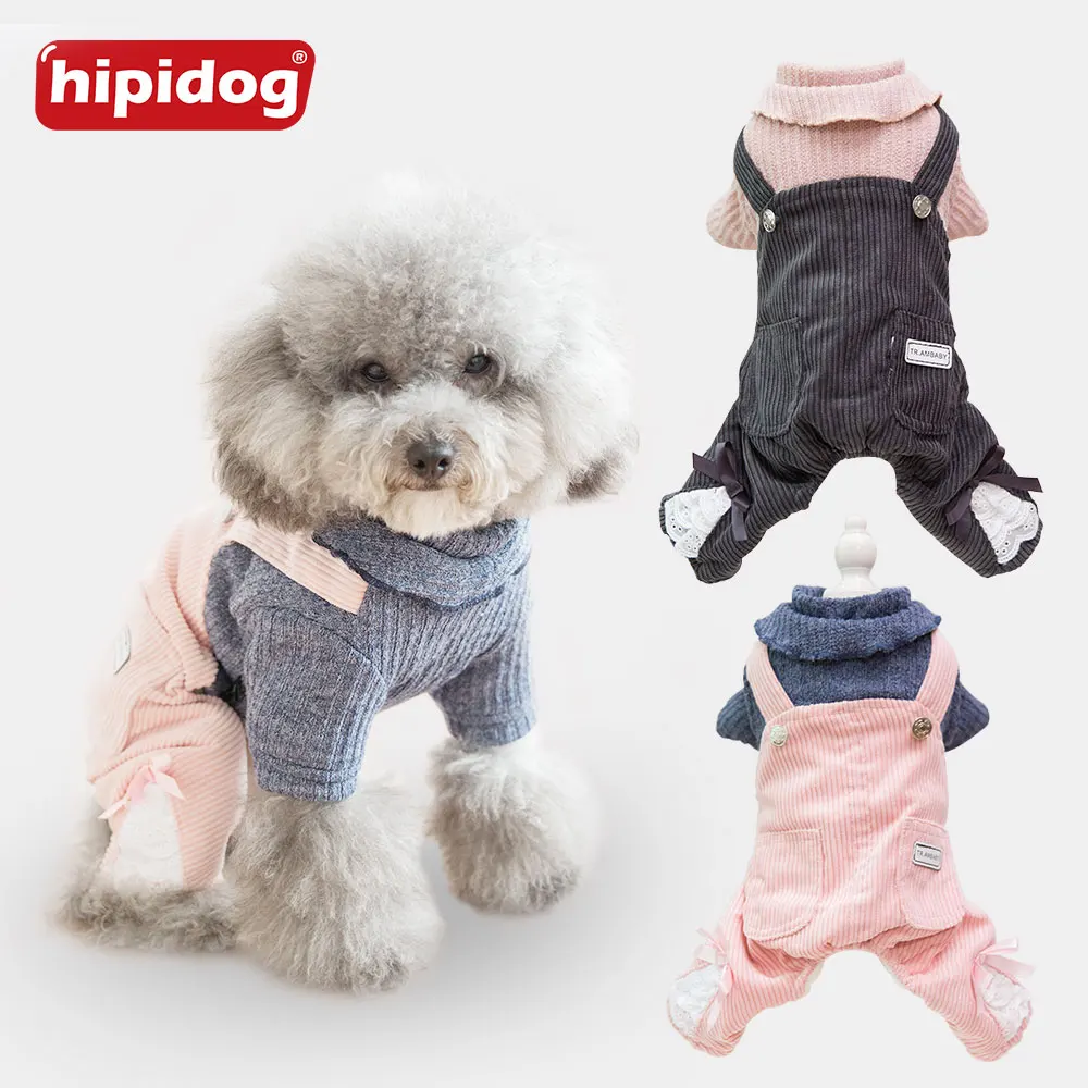 Hipidog утолщенная бархатная зимняя одежда для собак свитер со щенком французского
