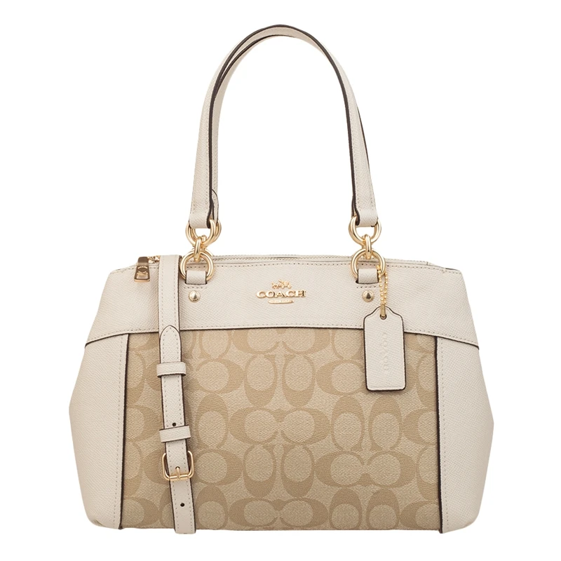 Coach Womens Mini Brooke Carryall Handbag, Signature Crossgrain Leather