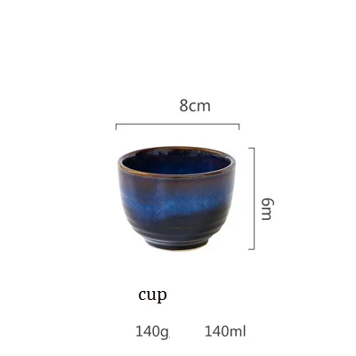 NIMITIME японский стиль печи Керамическая пиала для риса блюда обеденная ложка тарелка Отель Ресторан - Цвет: Cup