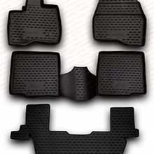 Коврики, чехол для Ford Explorer 2011-, 5 шт. резиновых ковриков, Нескользящие резиновые аксессуары для салона автомобиля