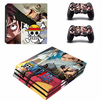

Anime One Piece Luffy PS4 Pro Skin Sticker Decal Vinyl For PlayStation 4 Pro Console + 2 Controllers