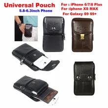 Для mate 20 Pro поясные пакеты, натуральная кожа Зажим для ремня сумка поясные пакеты кошелек для huawei Honor 10 Lite mate 10 9