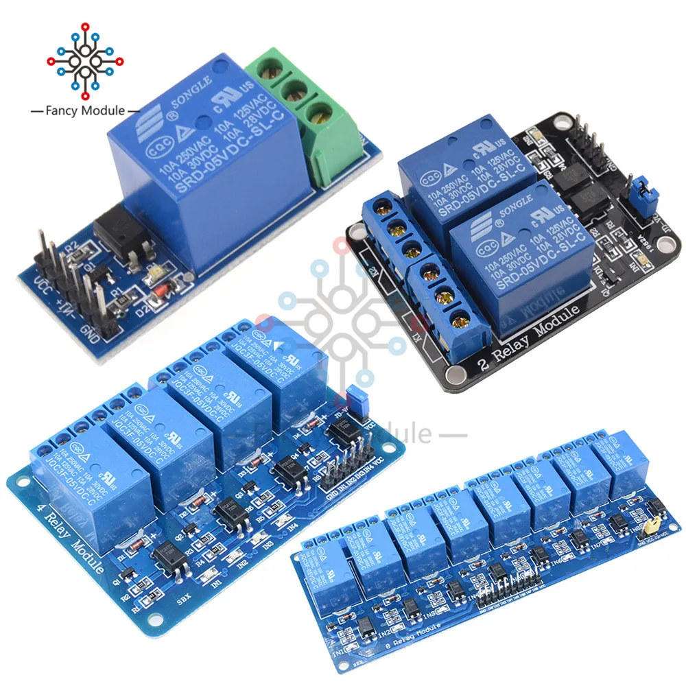 

1/ 2/ 4/ 8 Channel Relay Module Relay Expansion Board 5V Low Level Triggered 1/ 2/ 4/ 8 Road Relay Module for Arduino