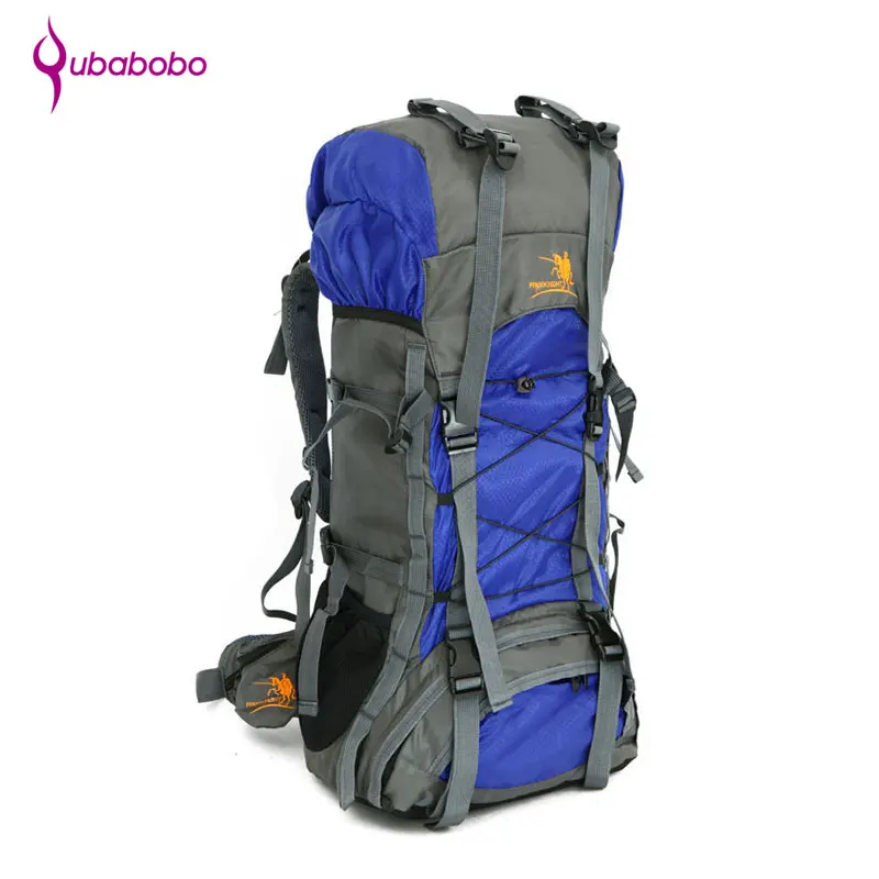 

[QUBABOBO] 60L Nylon Waterproof High Capacity Outdoor Camping Travel Bags Climbing Backpack Fitness Exercise Luggage Rucksack