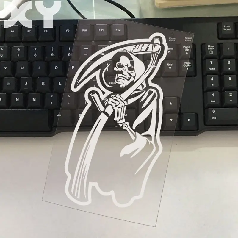

XY Reflective Car Sticker Cartoon Death Skull Motorcycle Sticker Waterproof Bumper Vinyl Decals Drop Shipping