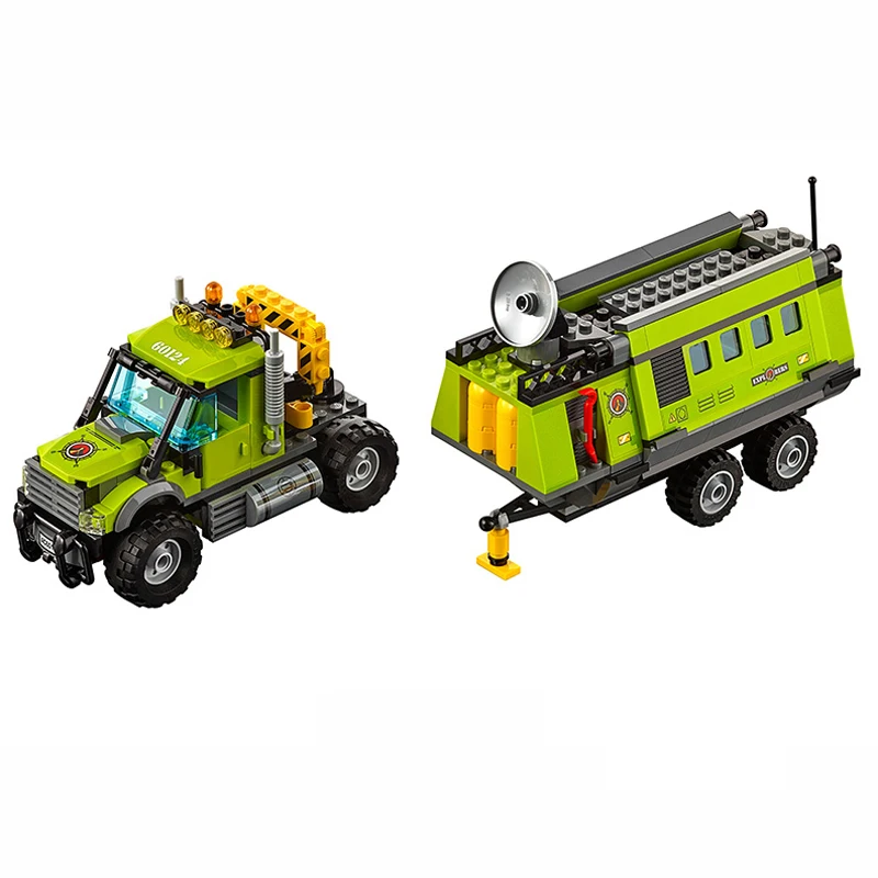 Lepin-02005-City-Series-The-Volcano-Exploration-Base-Truck-60124-Building-Blocks-Brick-Educational-Toys-For (2)