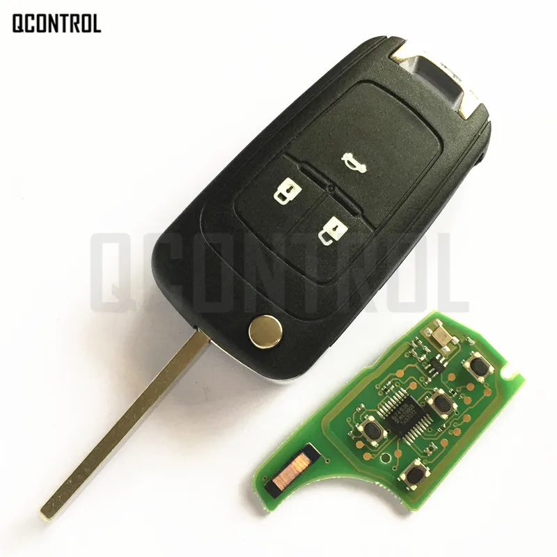 QCONTROL Автосигнализация дистанционный ключ подходит для Chevrolet Malibu Cruze Aveo Spark Sail 2/3/4 кнопки 433 МГц Дверной замок