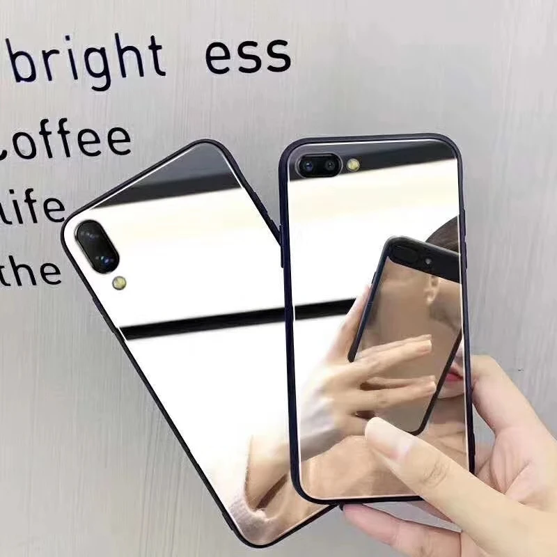 Роскошный зеркальный чехол для макияжа Huawei P20 P30 Pro Твердый Чехол чехлы Nova 3 3i 4 Mate 20