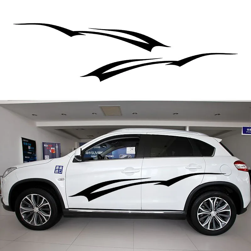 

2X Elegant Endearing Swallows Fly Abstract Art Graphic Car Sticker for Camper Van Kayak Canoe Home Vinyl Decalcar styling Jdm