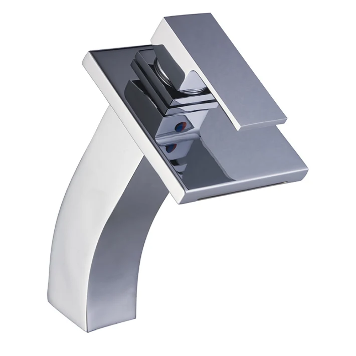 وحيد مقبض الشلال حوض حمام مزخرف صنبور مع اضافية كبيرة مستطيلة صنبور الكروم الحمام خلاط صنابير