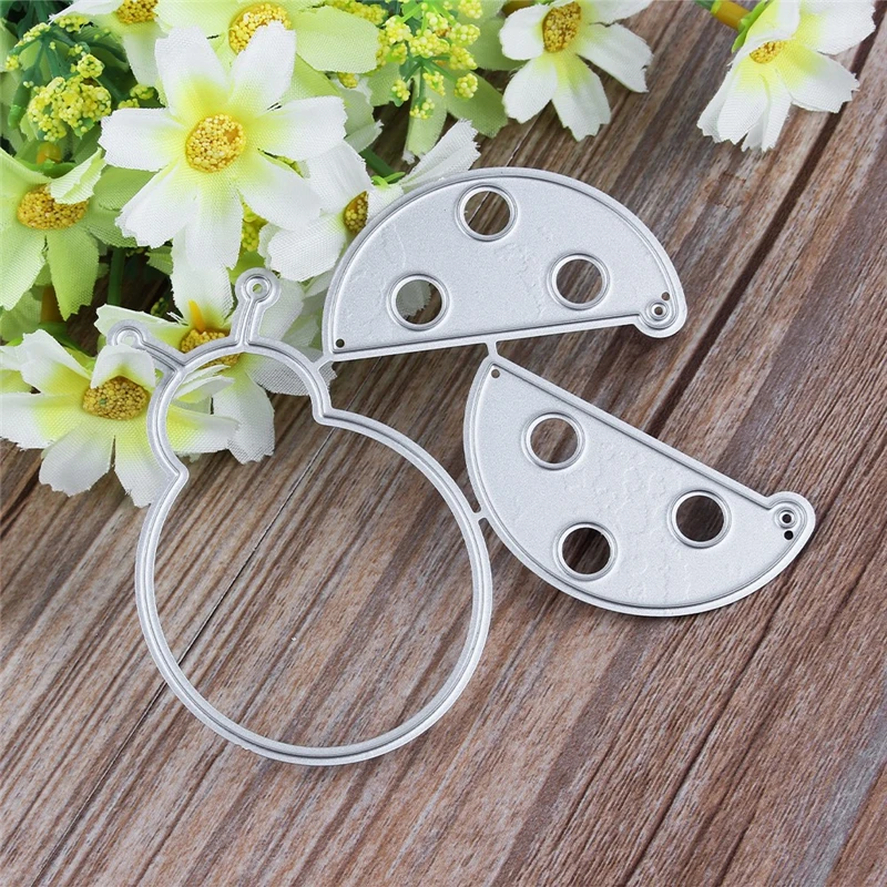 

Ladybug Metal Cutting Dies Stencils DIY Scrapbooking Stamps Animal Cut Dies Paper Album Birthday Greeting Cards Embossing Crafts
