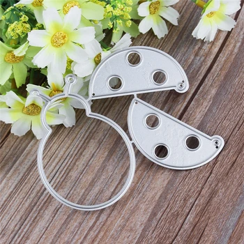 

Ladybug Metal Cutting Dies Stencils DIY Scrapbooking Stamps Animal Cut Dies Paper Album Birthday Greeting Cards Embossing Crafts