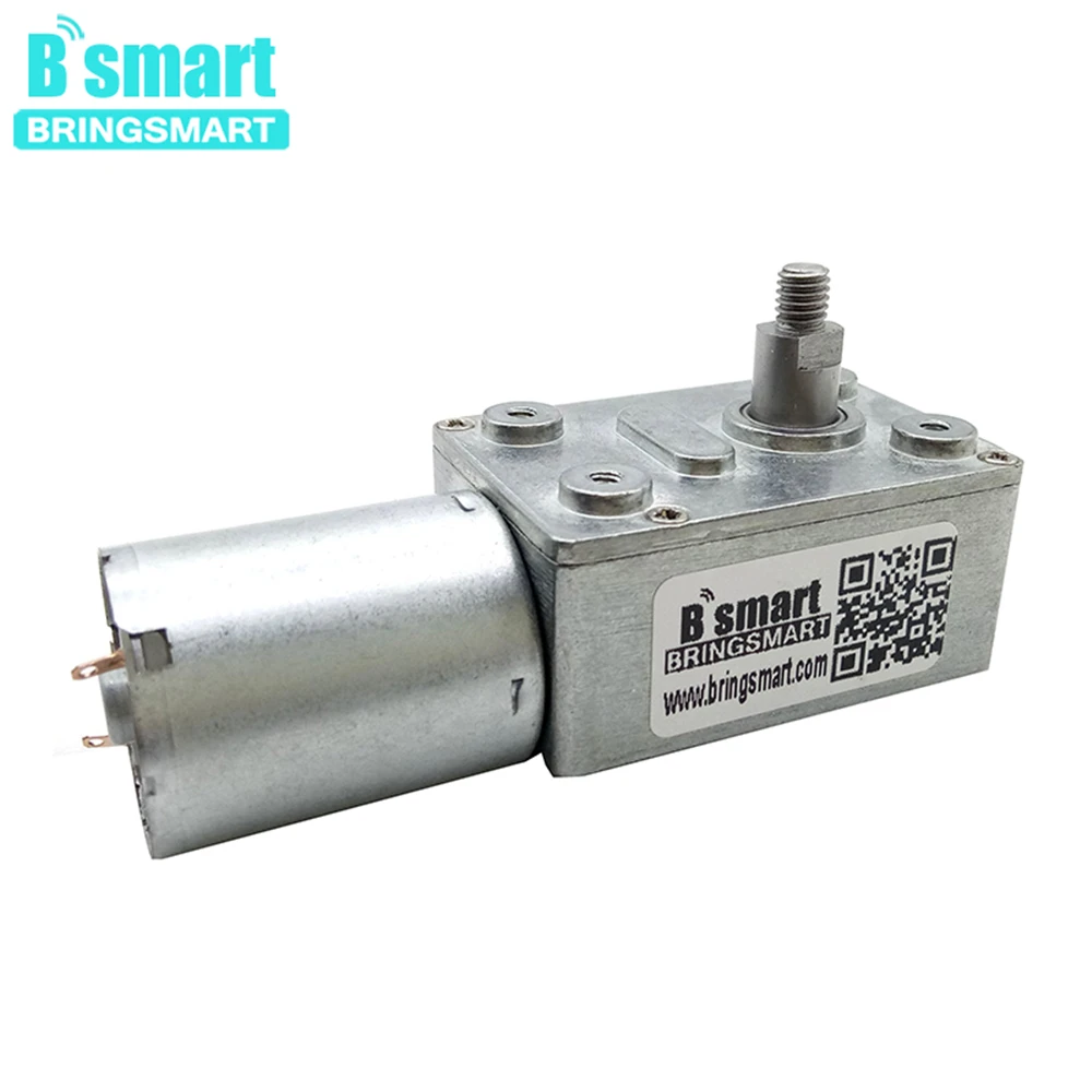 Bringsmart JGY370 червячный двигатель постоянного тока 6 в 12 В 24 мини 8 мм выходной вал M5