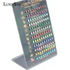 LUXUSTEEL 12 Constellations Birth Stone Push Back Crystal Stud Earrings Stainless Steel 60Pairs/Card Cubic Zirconia Earring Sets ► Photo 1/4