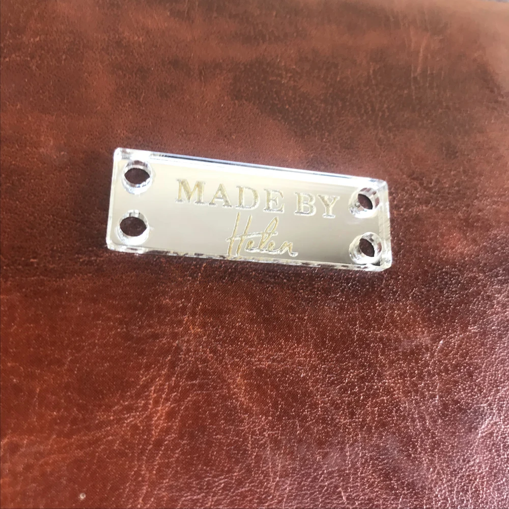 Custom acrylic tag,clothing tag,sewing on acrylic labels tags,crochet hatsgloves bag,Personalized labels for handmade products (2)