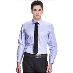 Новый стиль и дизайн мужские костюмы рубашка элегантный джентльмен Формальные работой случаев костюмы рубашка Длинные рукава смокинг