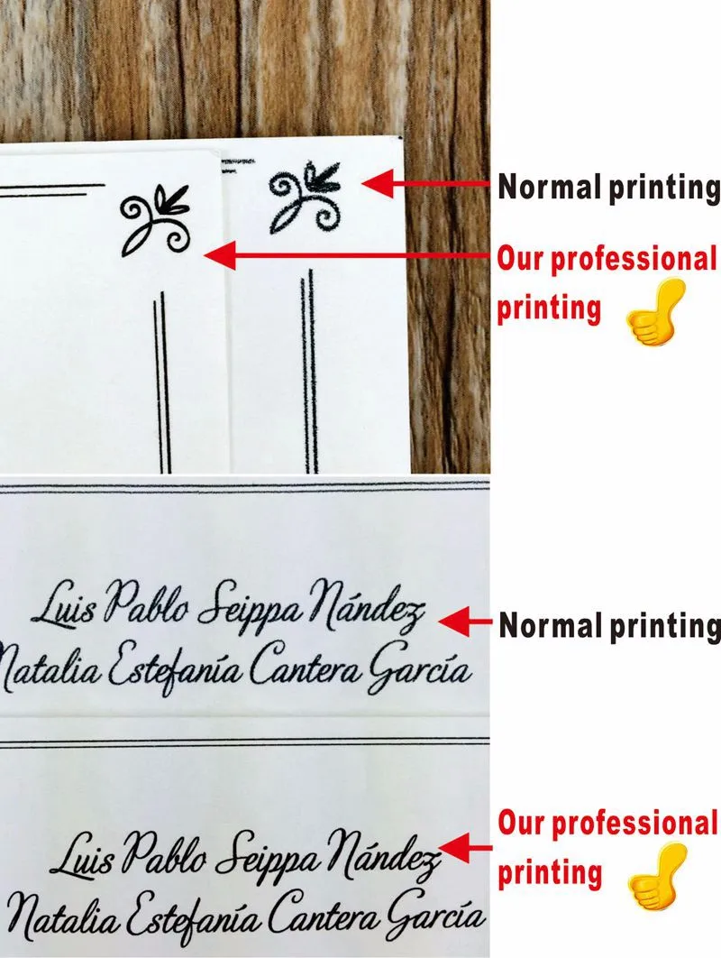 different printing