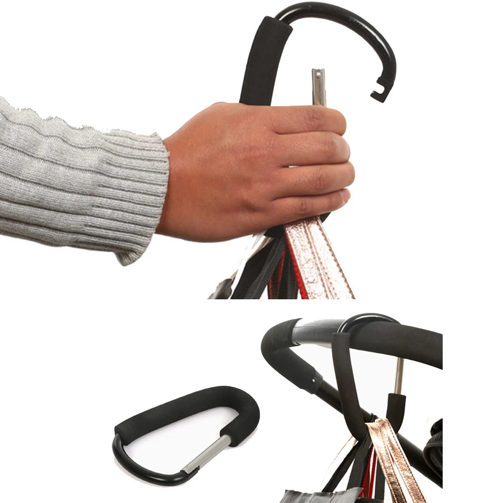 pushchair shopping bag hooks