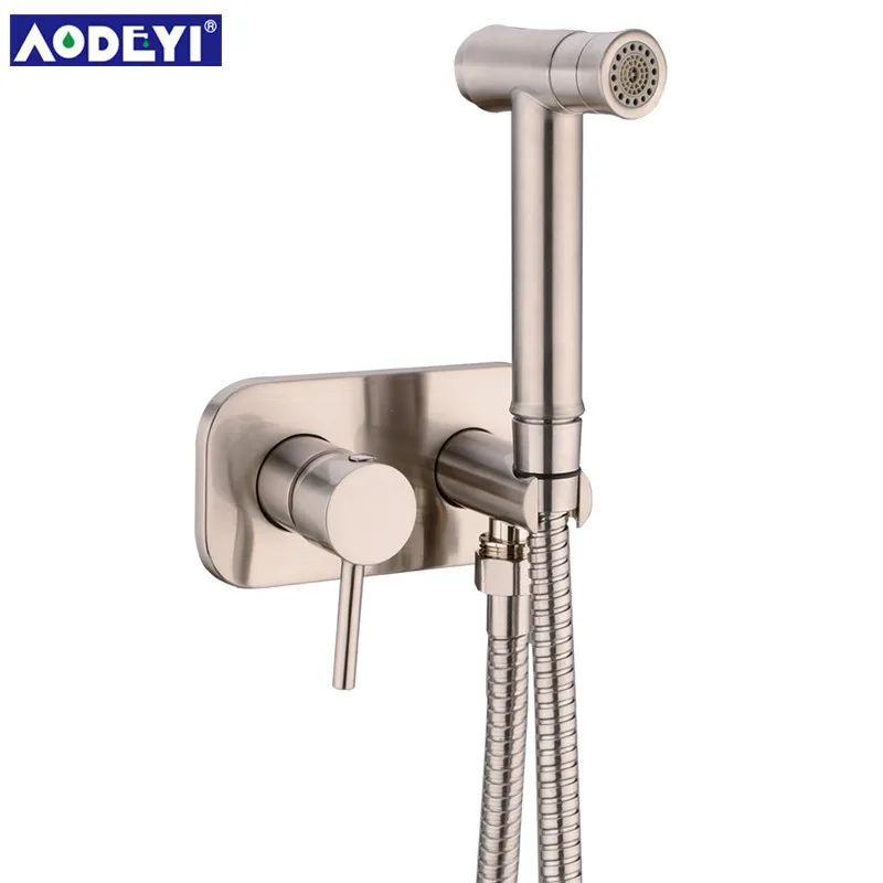 Günstig AODEYI Messing Wc Heiße Kalte Bidet Spray Handheld Bidet Windel Set Bad Dusche Set Shattaf Sprayer Jet Douche Kit