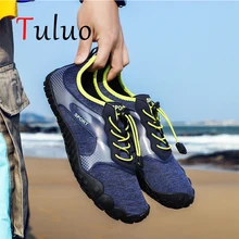 TULUO/Летняя крутая обувь без пятки; водонепроницаемые мужские пляжные сандалии; кроссовки для мужчин; обувь для плавания; морская обувь; zapatos hombre