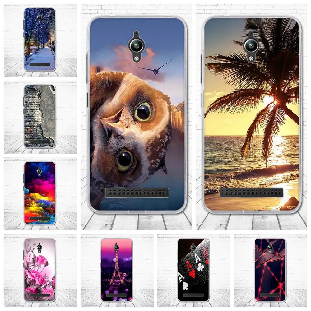 For ASUS Zenfone GO ZC500TG Case Silicone TPU Back Cover 3D Cute Capa Coque Asus ZenFone Z00VD 5.0'' Phone Cases | Мобильные