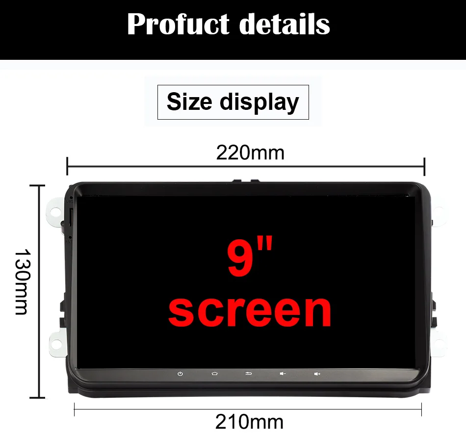 Eunavi DSP Android 9,0 2 Din Автомобильный радио мультимедиа gps для VW Passat B6 CC Polo GOLF 5 6 Touran Jetta Tiguan Magotan сиденье без DVD