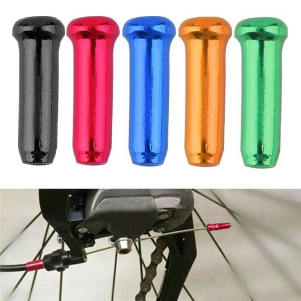 

30Pcs Bicycle MTB Brake Wire End Core Cap Cable Aluminum Cover Gear Bikes Parts 2019 High Quality Colorful Durable Cable End Cap
